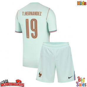 France Theo Hernandez #19 Replica Away Stadium Kit for Kids World Cup 2026 Short Sleeve (+ pants)